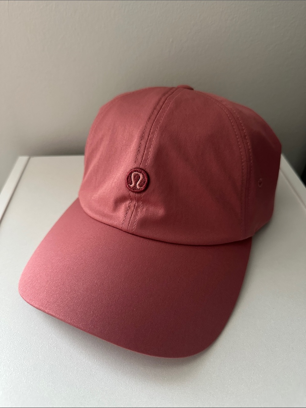 Lululemon Embroidered Logo Baseball Cap in Dusty Rose